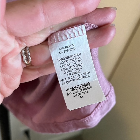 French Pastry Panda Dusty Rose Apparel - Picture 4 of 5